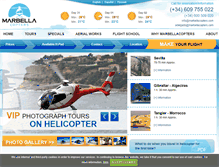 Tablet Screenshot of marbellacopters.com